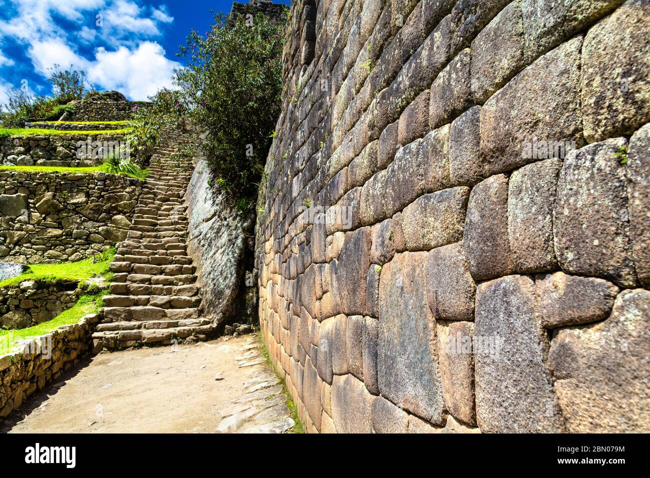 Machu Picchu, Vallée Sacrée, Pérou Banque D'Images