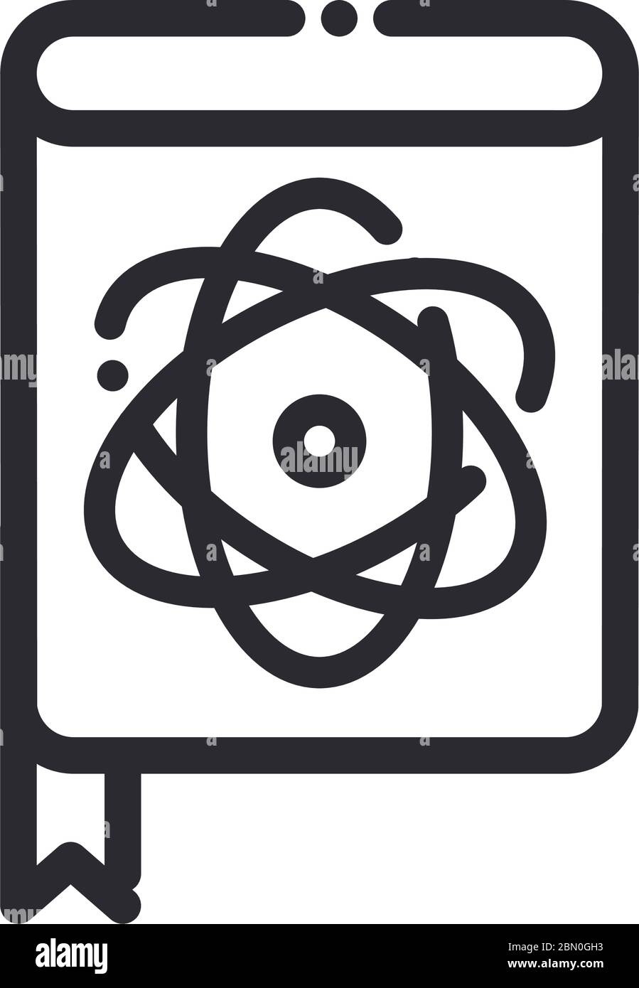 livre médical littérature laboratoire science et recherche vecteur illustration style icône Illustration de Vecteur