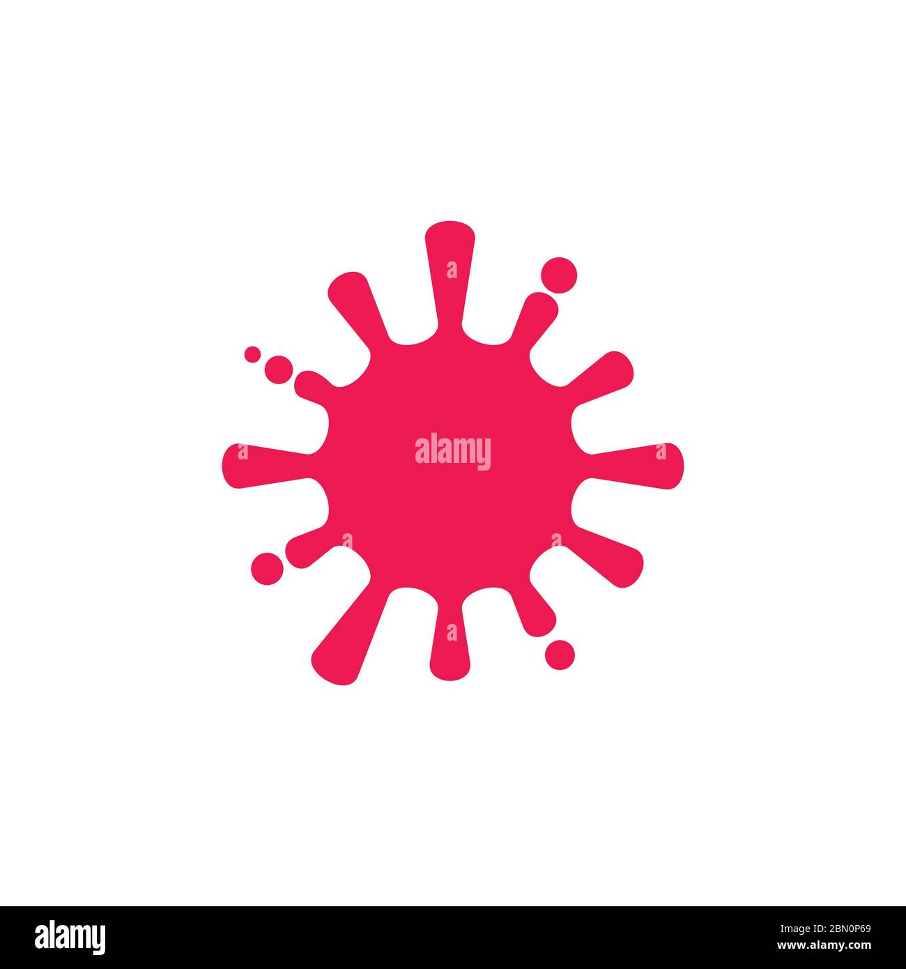 eau de destruction couleur symbole décoration logo vecteur Illustration de Vecteur