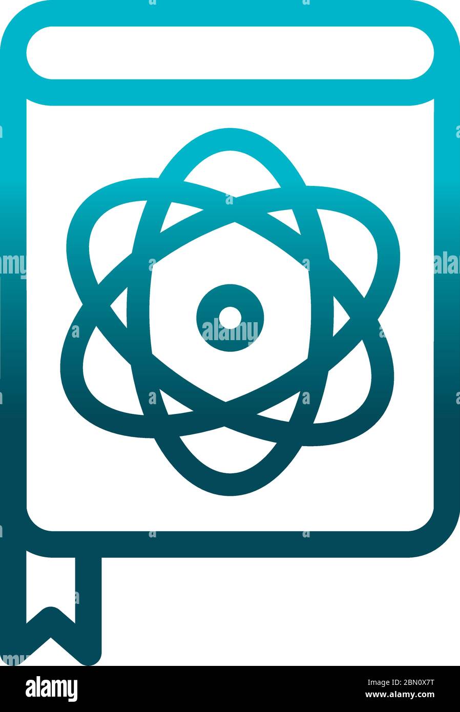 livre médical littérature laboratoire science et recherche vecteur illustration style icône dégradé Illustration de Vecteur