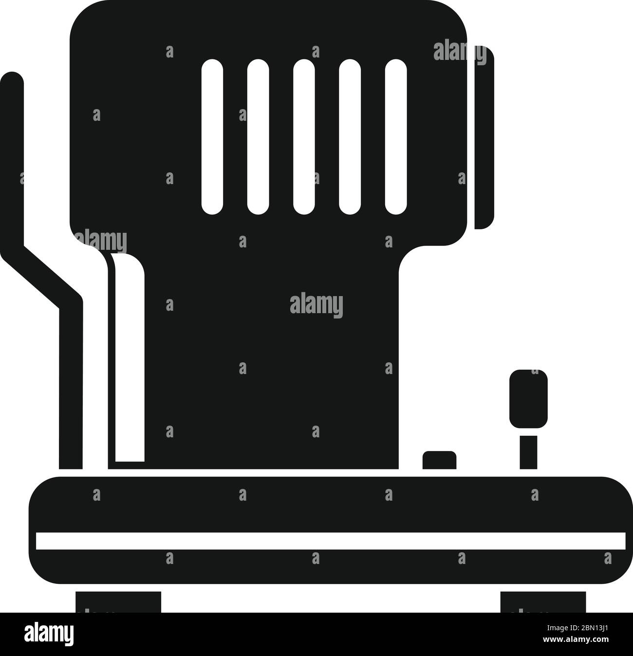 Icône de l'équipement d'examen oculaire. Illustration simple de l'icône vectorielle de l'équipement d'examen oculaire pour la conception de sites Web isolée sur fond blanc Illustration de Vecteur