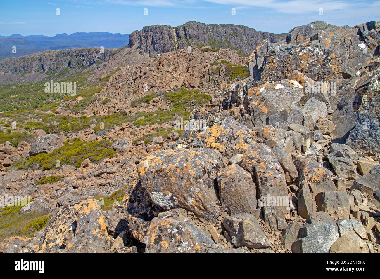 Vue sur le trône de Solomons depuis le temple Banque D'Images