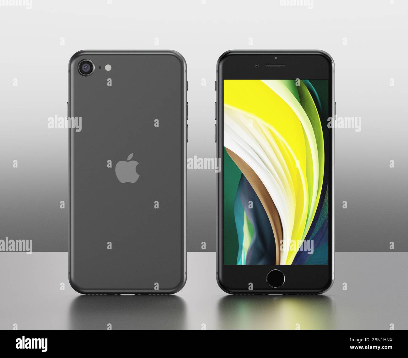 VÉRONE, ITALIE - 01 MAI 2020 : Apple iPhone se 2 ou 2020. Dernier modèle d'iPhone Apple Mobile. Éditorial. Banque D'Images
