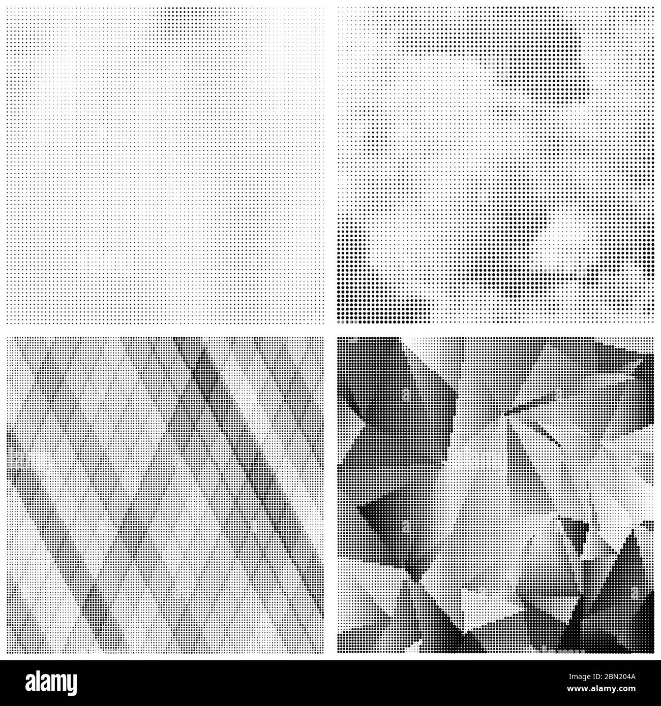 Modèle de demi-teinte. Ensemble de points. La texture en pointillés sur fond blanc. Grunge Overlay Modèle. La conception linéaire de détresse. Banque D'Images