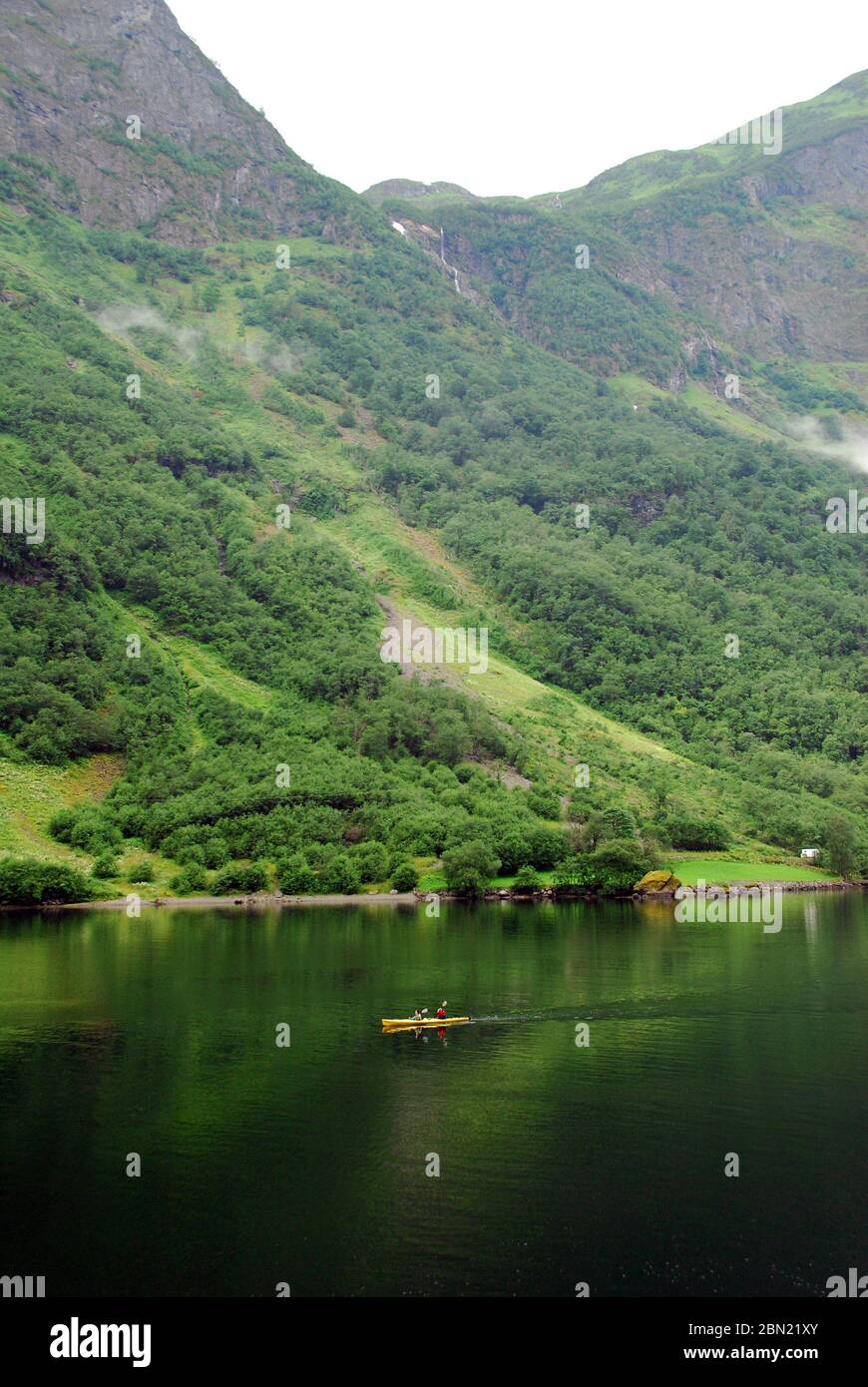 Norvège, fjord Sognefjord (ou fjord Sognefjorden) 01 Banque D'Images