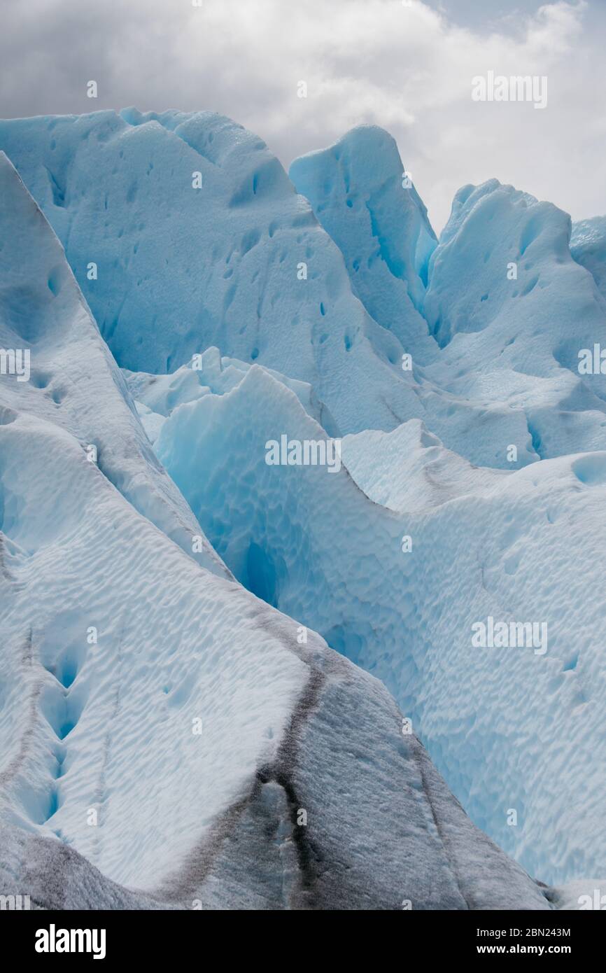 Le glacier Perito Moreno, El Calafate, Argentine Banque D'Images