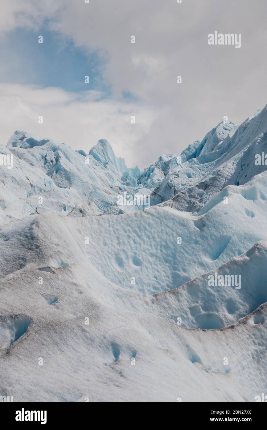 Le glacier Perito Moreno, El Calafate, Argentine Banque D'Images