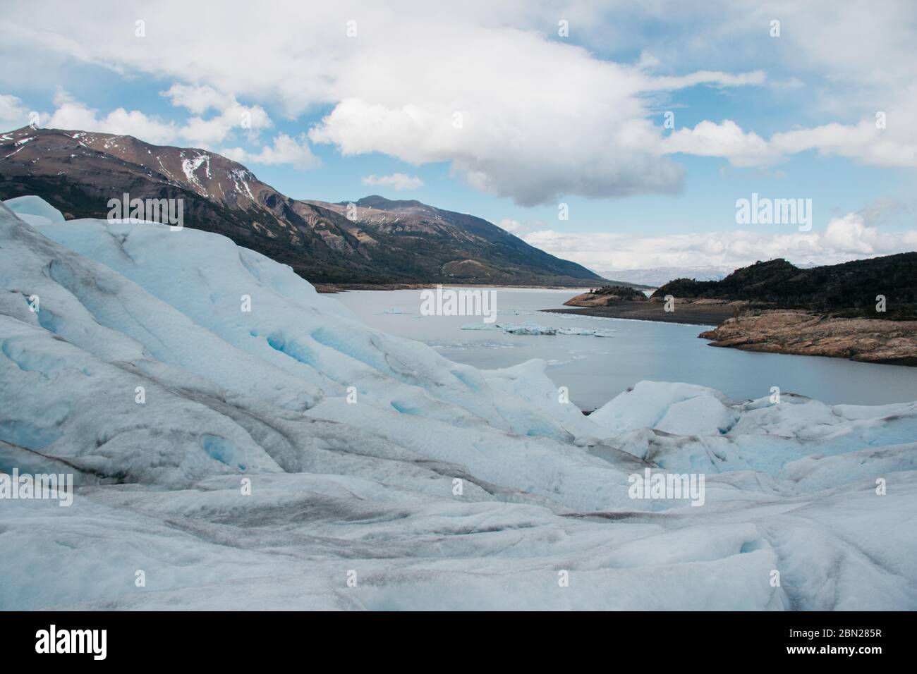 Le glacier Perito Moreno, El Calafate, Argentine Banque D'Images