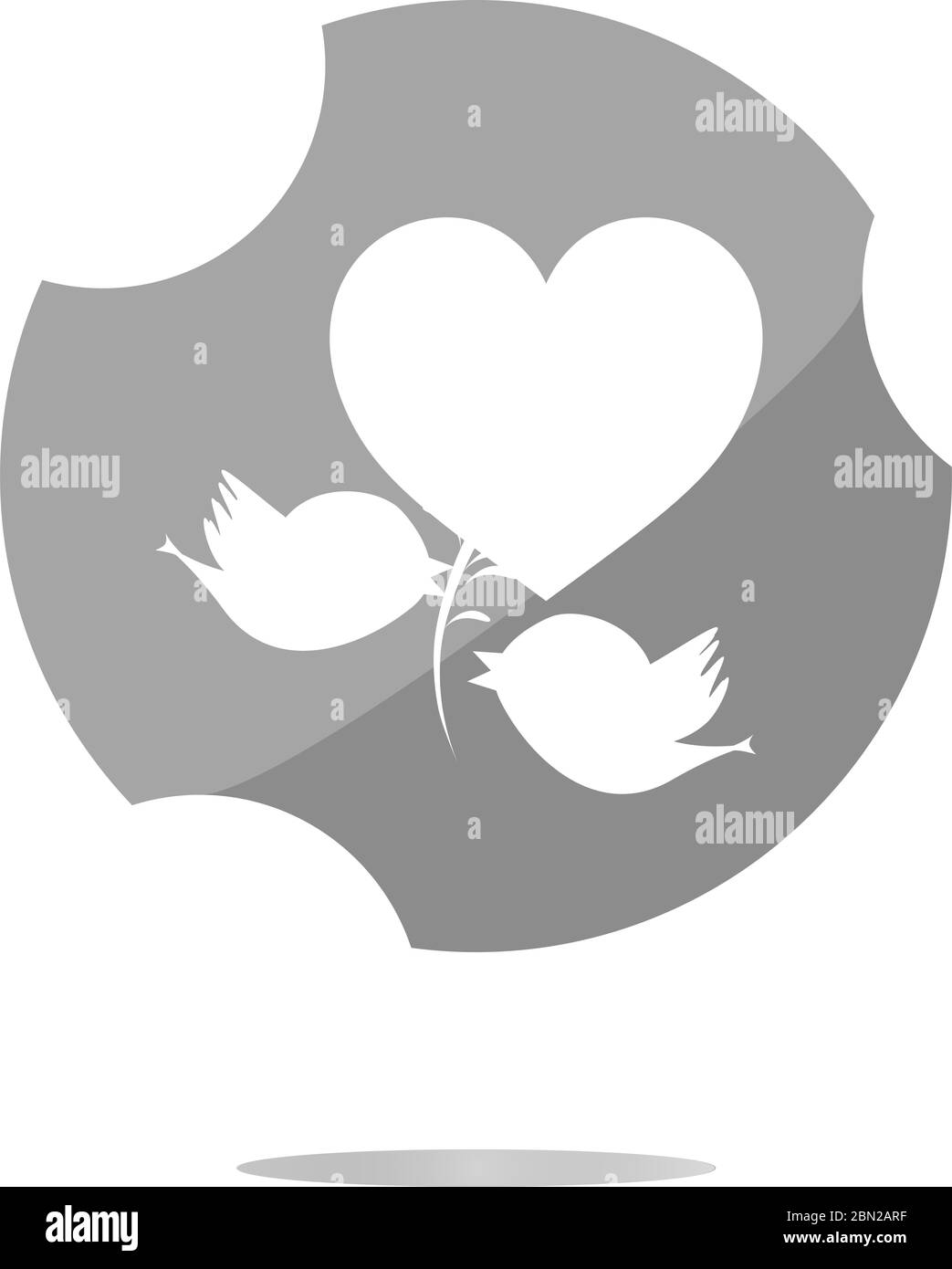 Famille d'oiseaux icônes web, web app button Banque D'Images