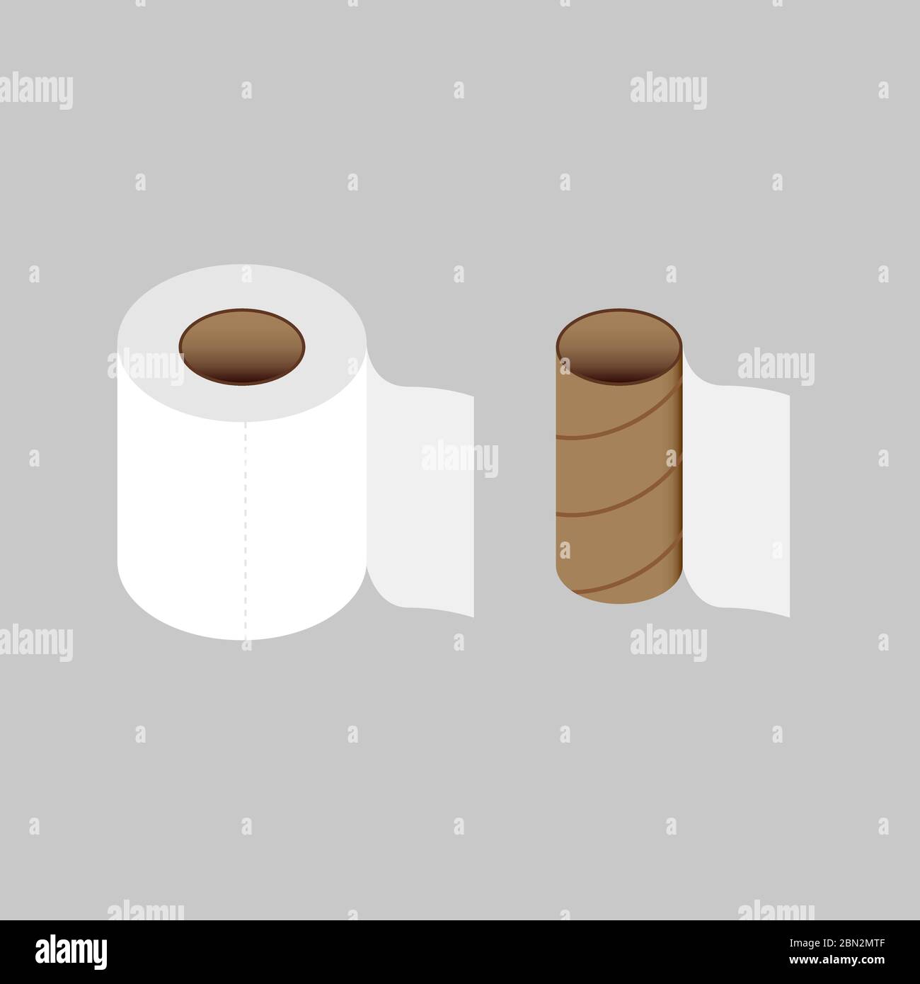 illustration de l'art en couleur du papier toilette Illustration de Vecteur