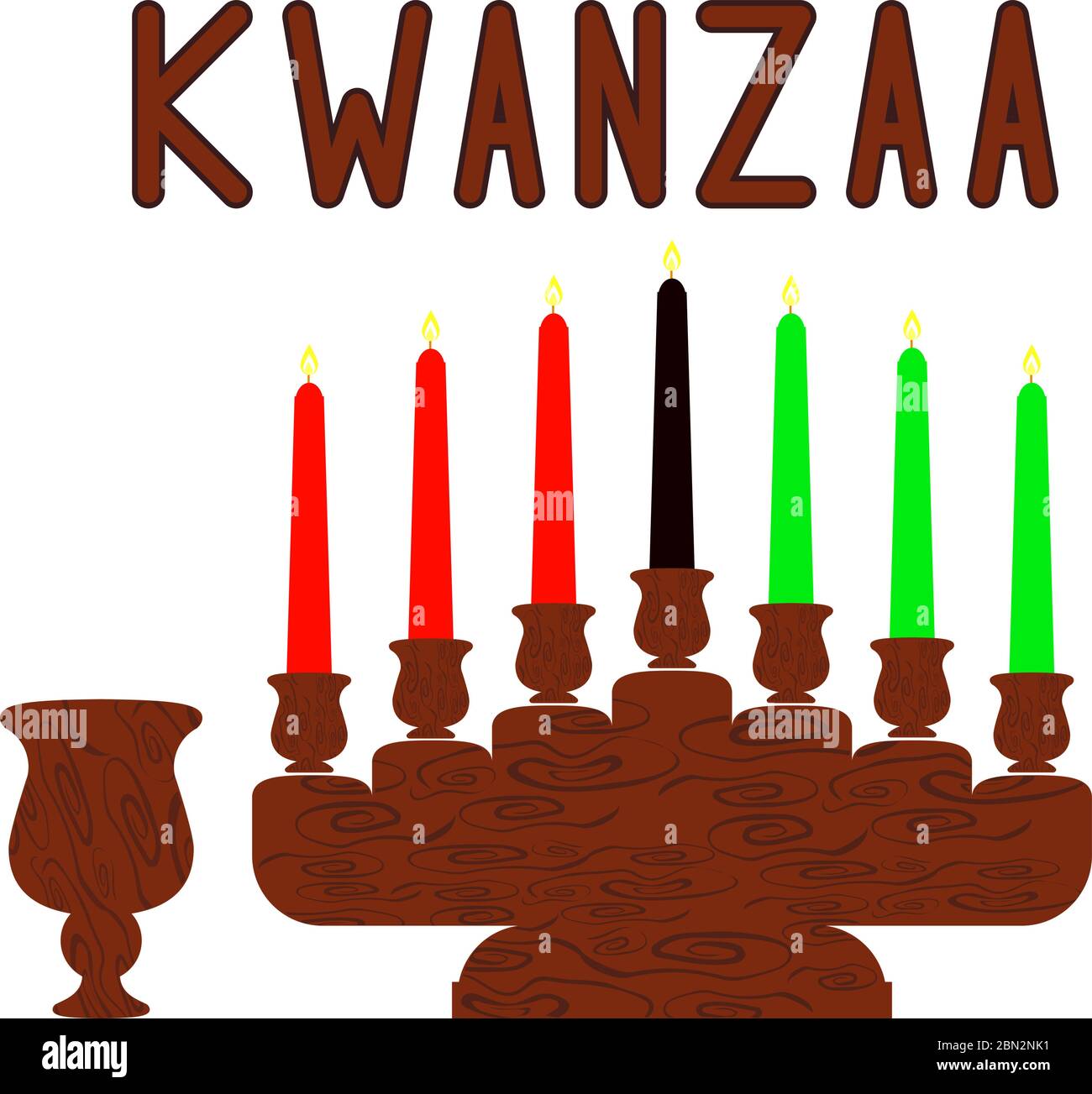 Kwanzaa. Éléments de conception. Concept d'un festival afro-américain aux États-Unis Illustration de Vecteur