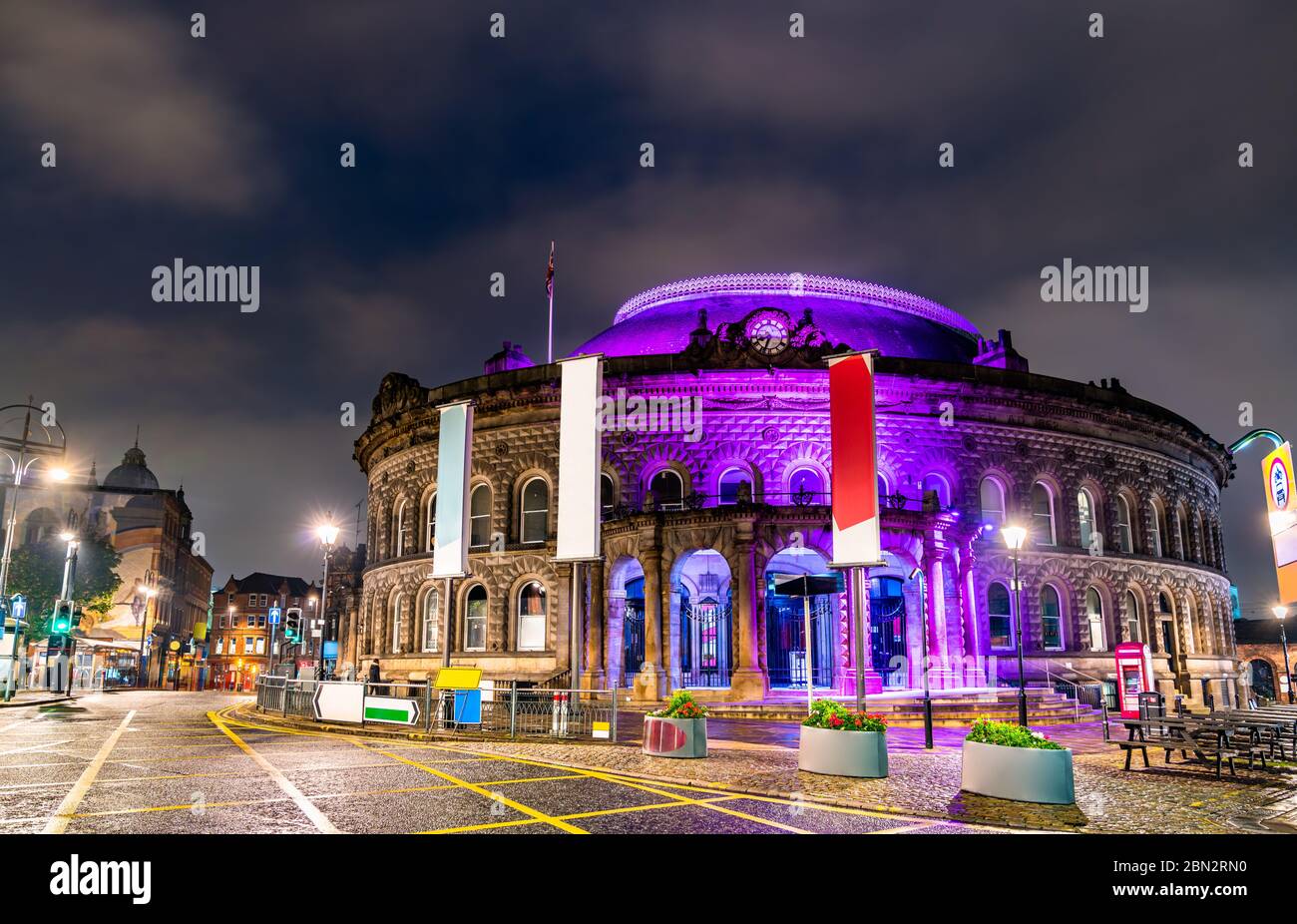 Leeds Corn Exchange, un bâtiment victorien en Angleterre Banque D'Images