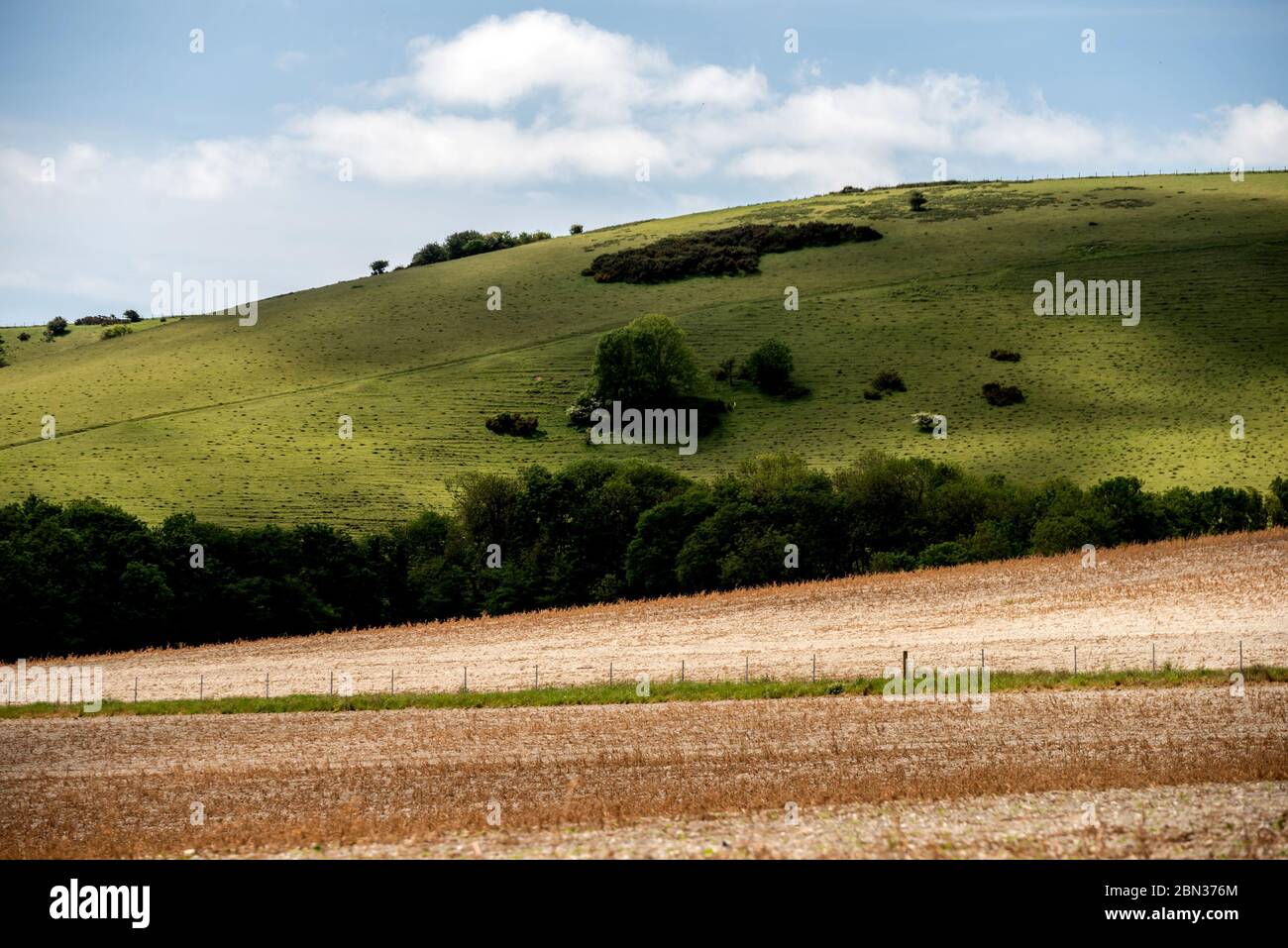 Kingston, Lewes, Royaume-Uni, 12 mai 2020 : temps variable au sommet des South Downs, à Kingston, près de Lewes, East Sussex ce matin. Crédit : Andrew Hasson/Alay Live News Banque D'Images