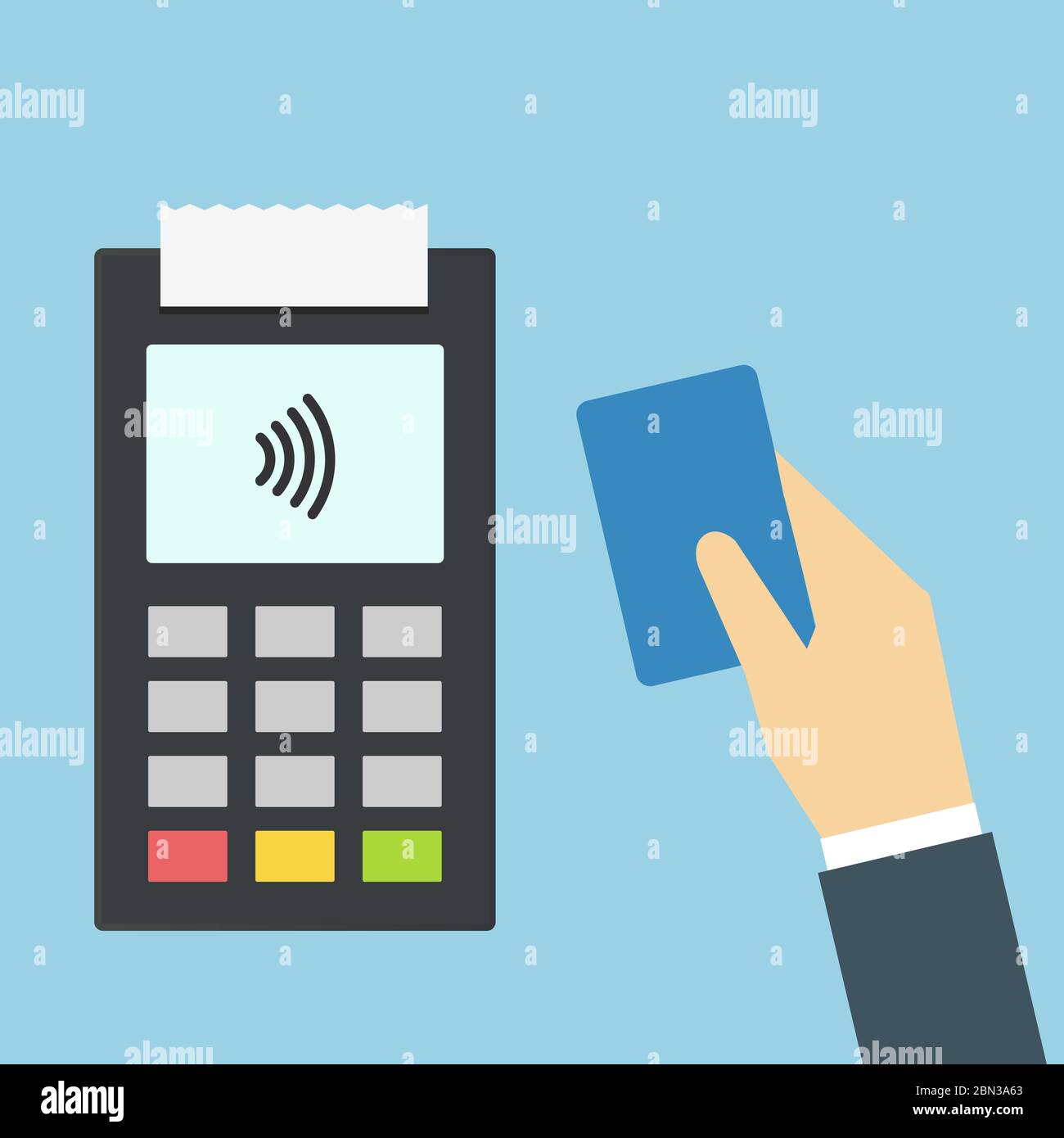 Logo de la carte sans fil sans contact. Illustration du concept de carte de crédit, carte de débit tactile, vecteur de paiement nfc. Transaction en ligne Illustration de Vecteur