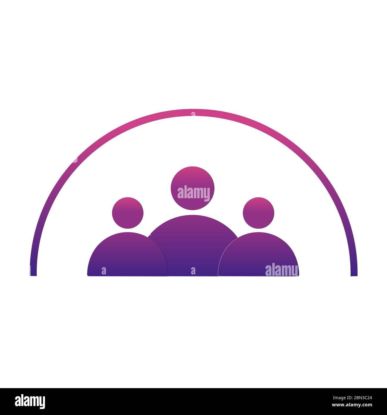 Modèle de conception du logo Creative People avec cercle. Illustration de Vecteur