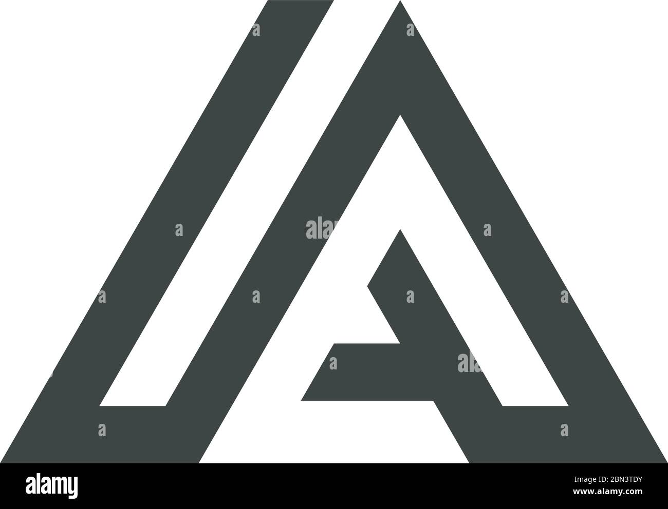 Lettre A scénario d'illustration de modèle de logo vectoriel Illustration de Vecteur