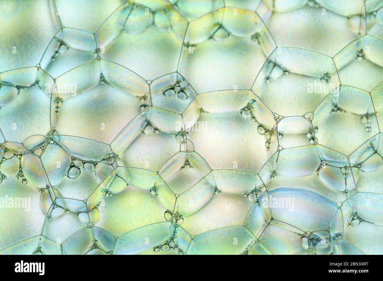 formes géométriques avec bulles - gros plan Banque D'Images