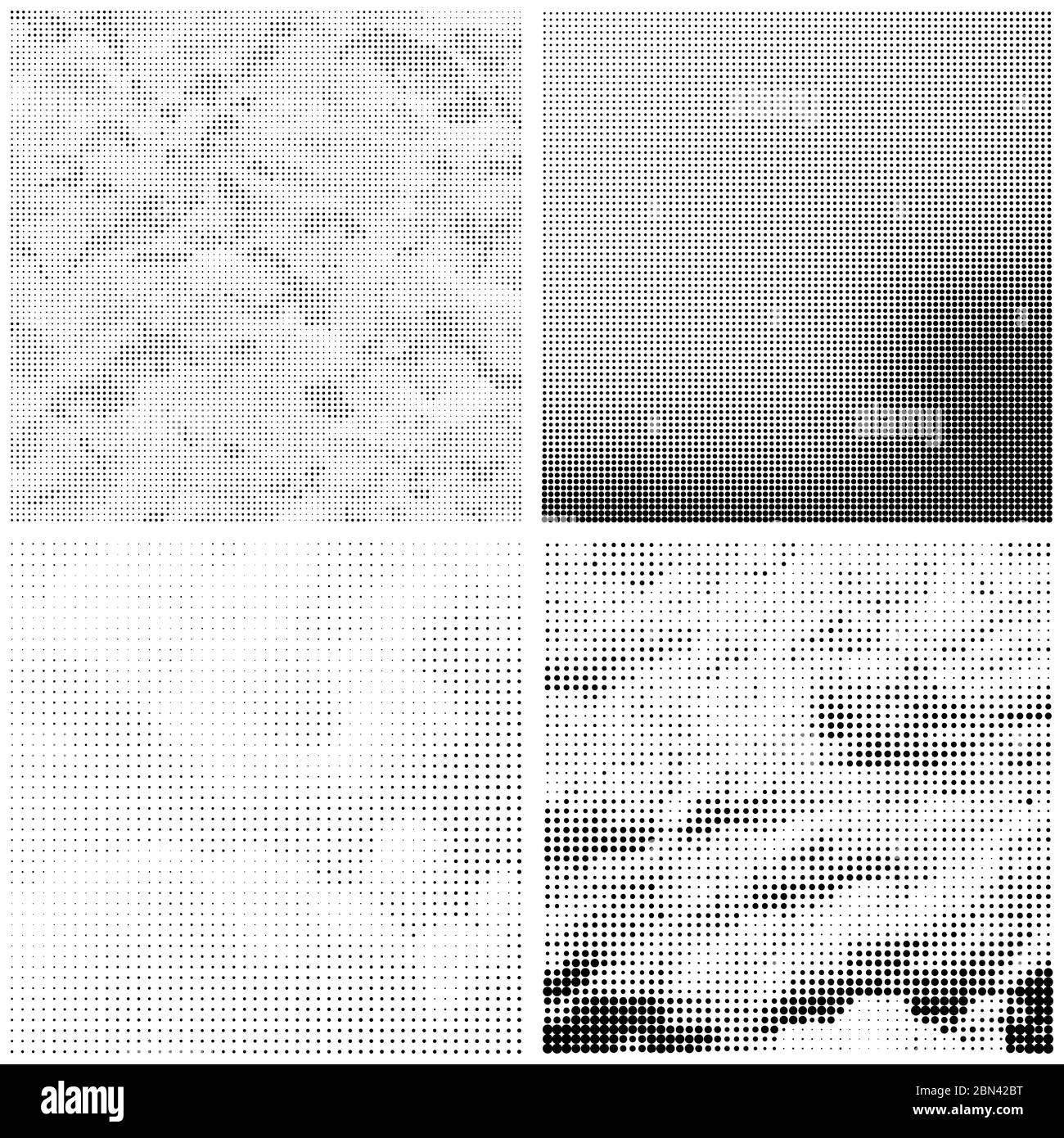 Modèle de demi-teinte. Ensemble de points. La texture en pointillés sur fond blanc. Grunge Overlay Modèle. La conception linéaire de détresse. Banque D'Images