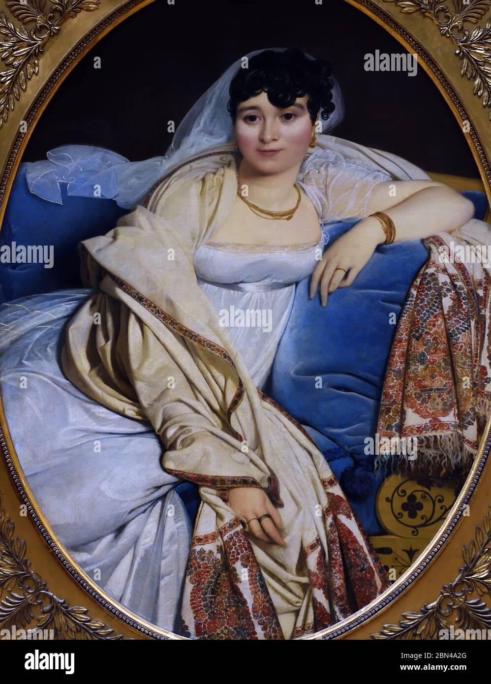 Juliette Blais de Villeneuve 1824 par Louis David Jacques-Louis David 1748 – 1825 France Français Banque D'Images