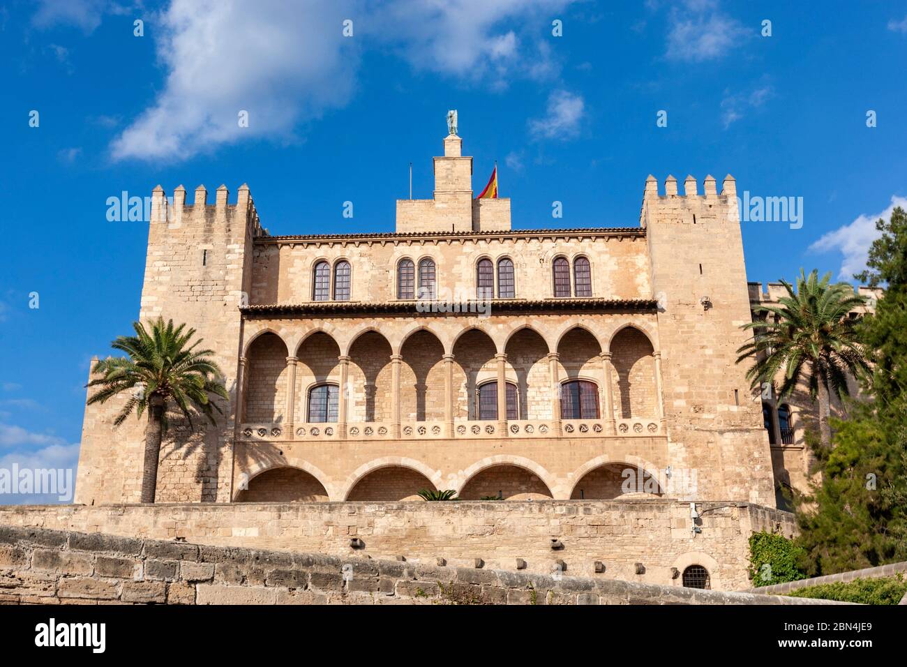 Palais royal de la Almudaina, Palma de Majorque, Iles Baléares, Espagne  Photo Stock - Alamy