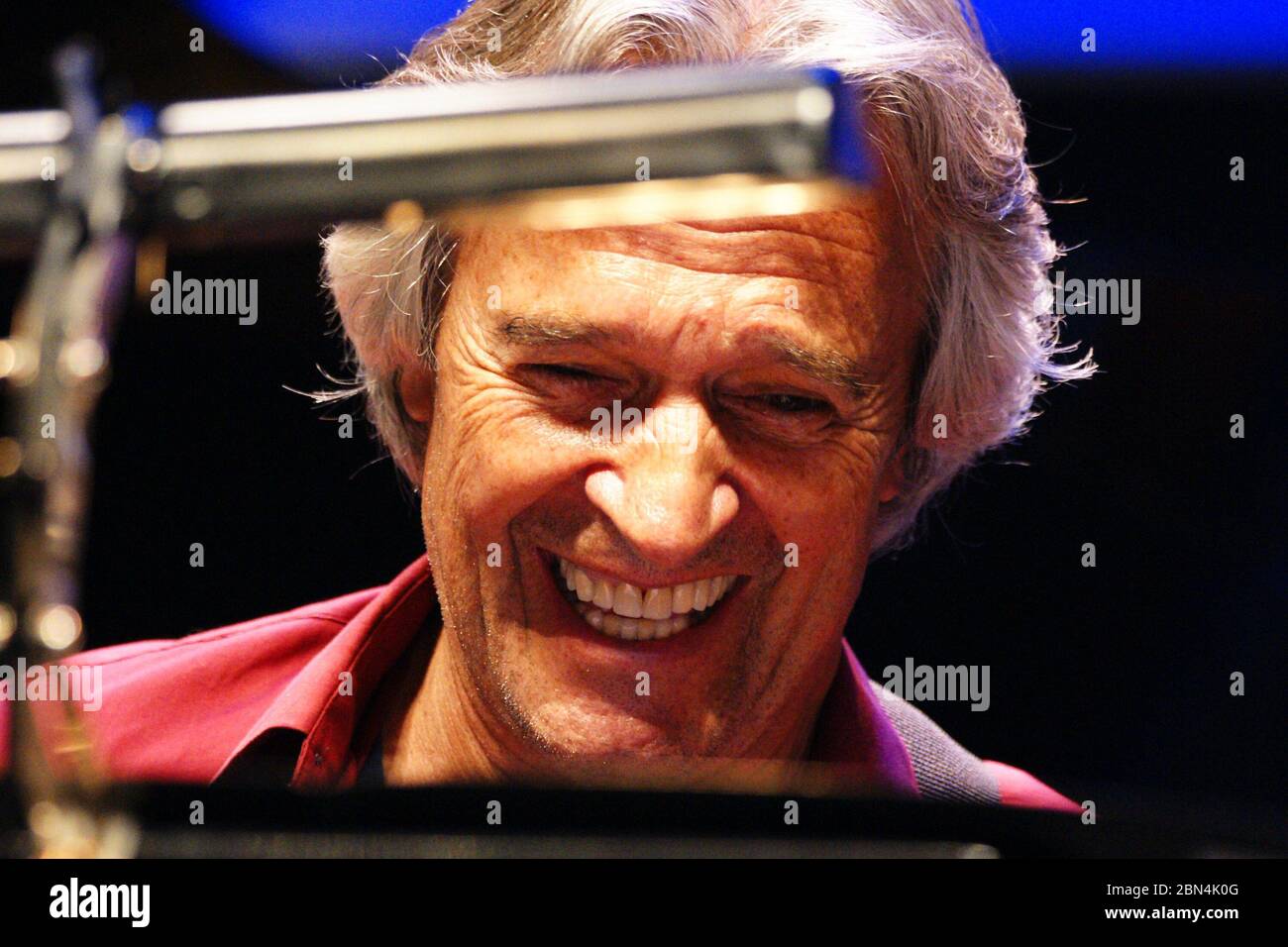 Monaco, Monte Carlo - juin 22, 2008: Légende du jazz et guitariste John McLaughlin au Grimaldi Forum. Musique, Musik, musiciens | utilisation dans le monde entier Banque D'Images