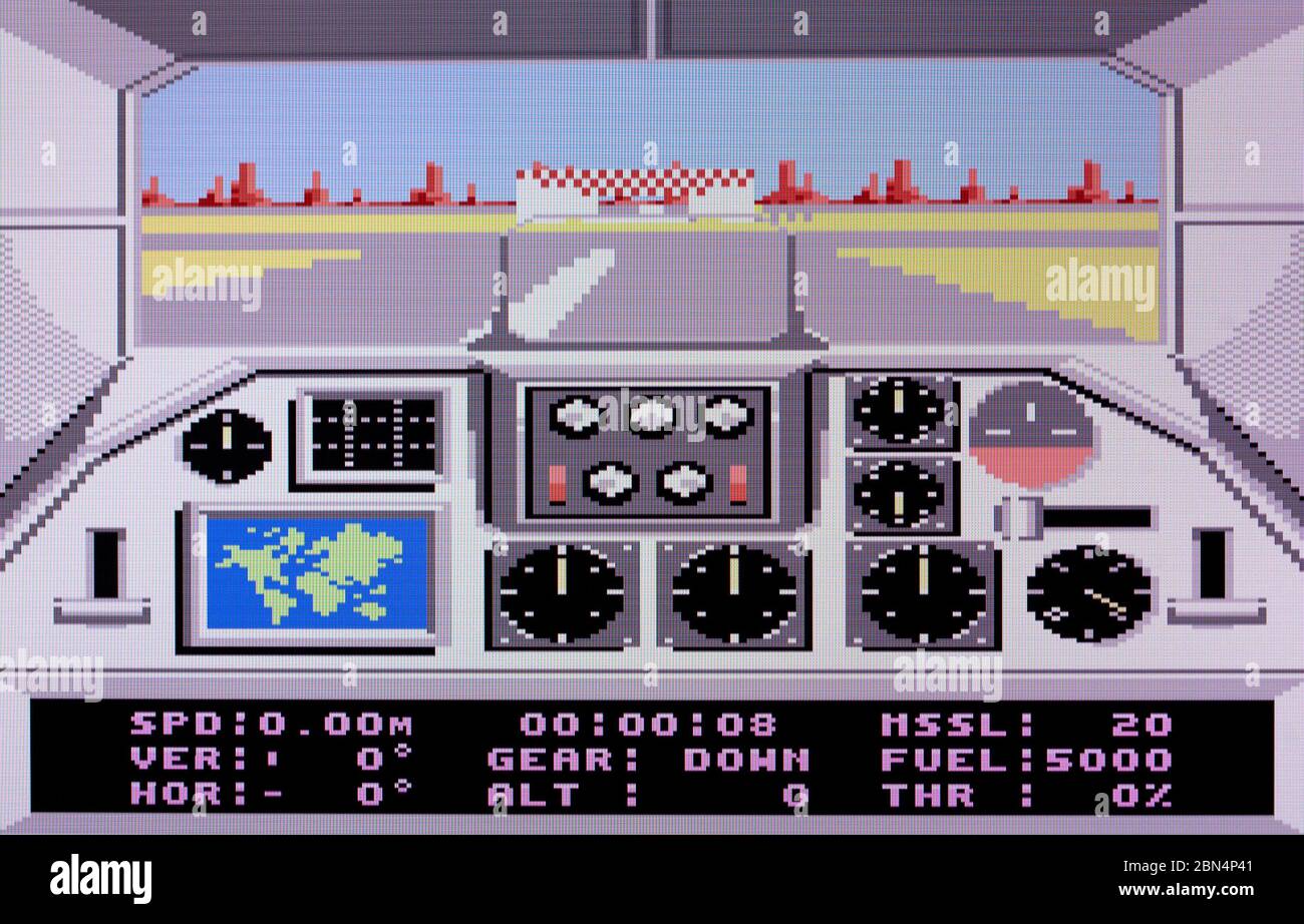 F-18 Hornet - Atari 7800 jeu vidéo Banque D'Images