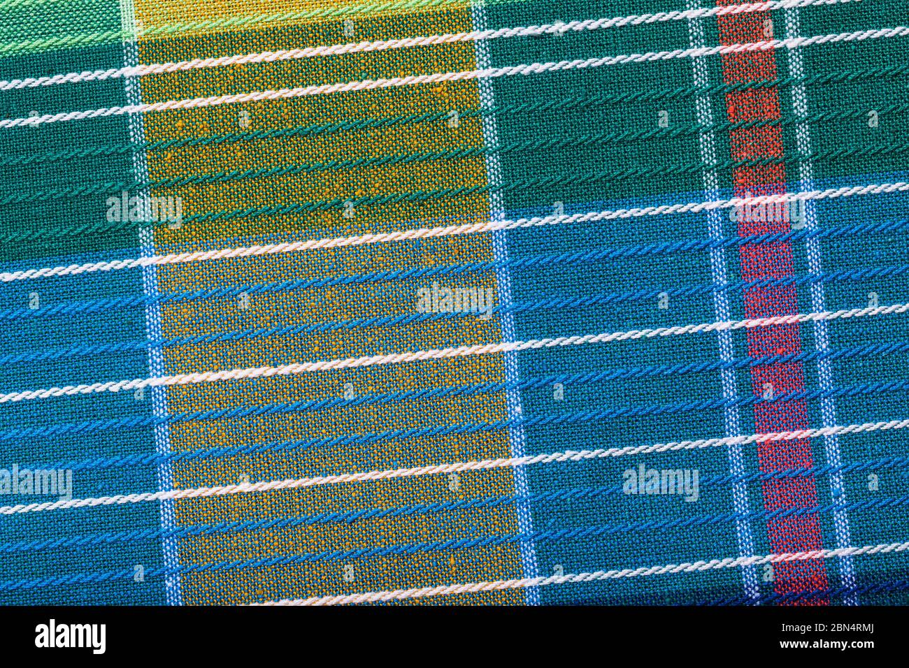 Texture de la toile de coton multicolore Banque D'Images