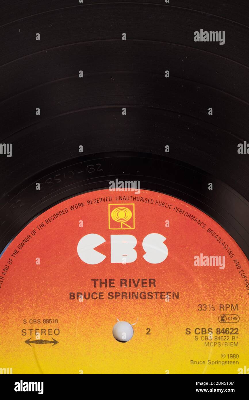 Bruce Springsteen la rivière Banque D'Images