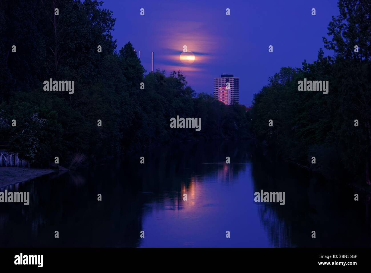 Moon Light.Hannover continental Banque D'Images