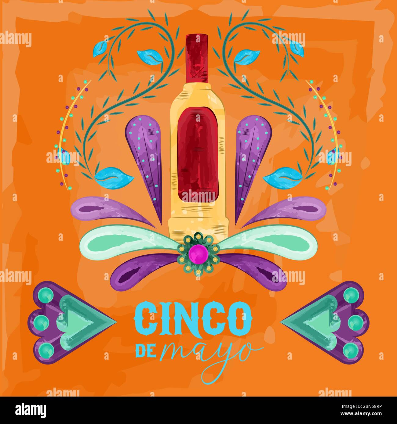 Affiche Cinco de mayo Illustration de Vecteur