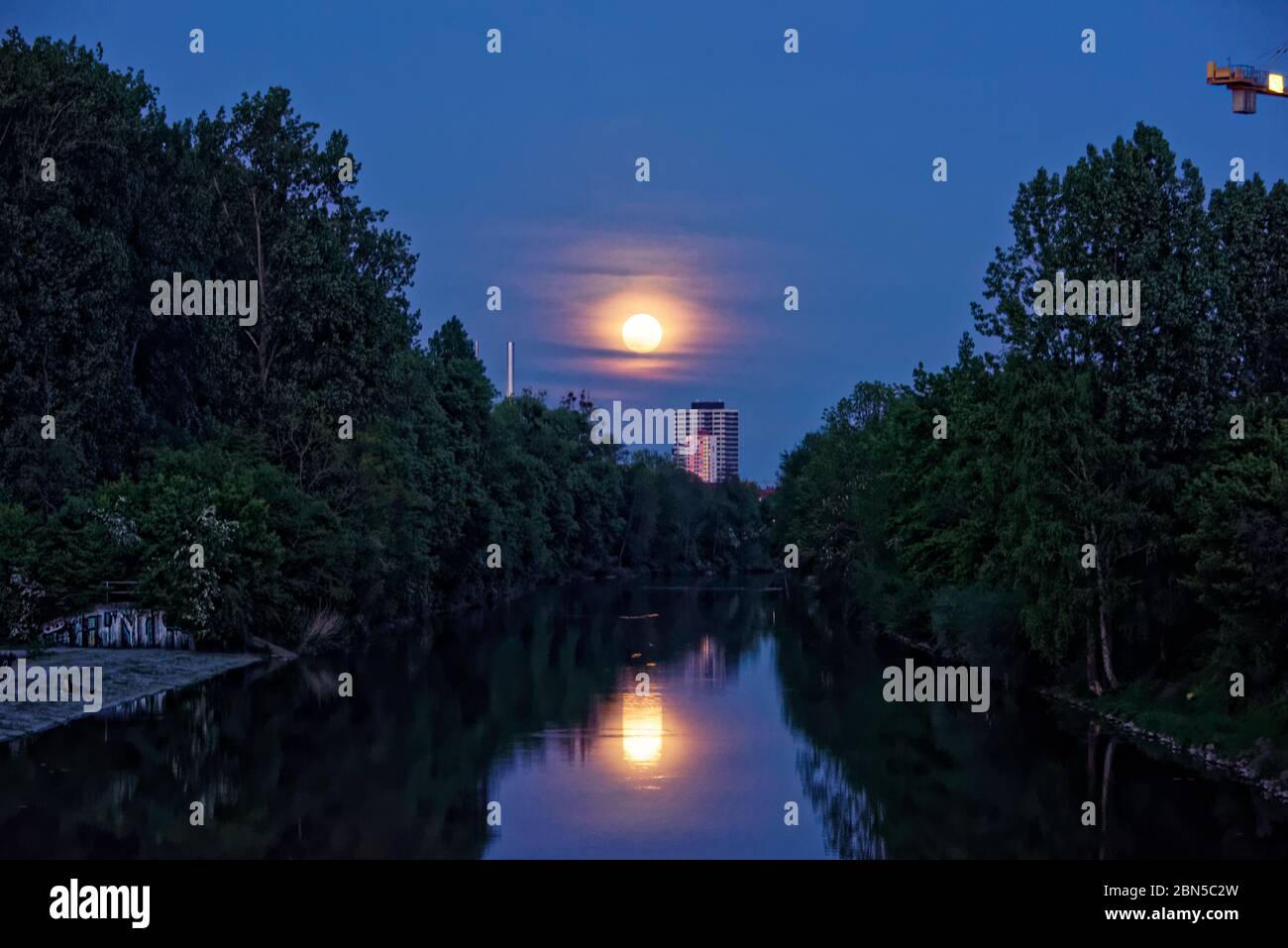 Moon Light.Hannover continental Banque D'Images