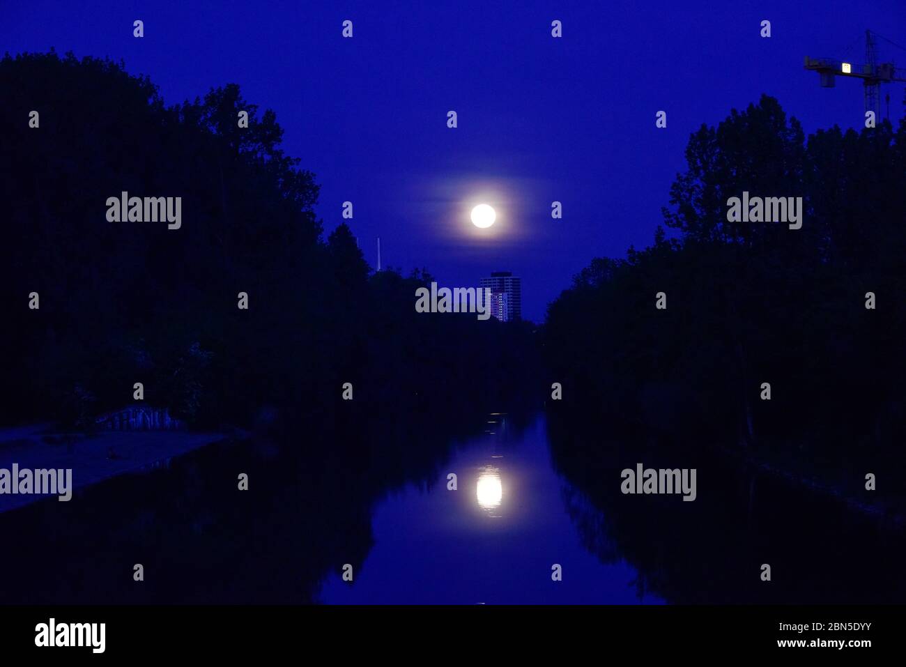 Moon Light.Hannover continental Banque D'Images