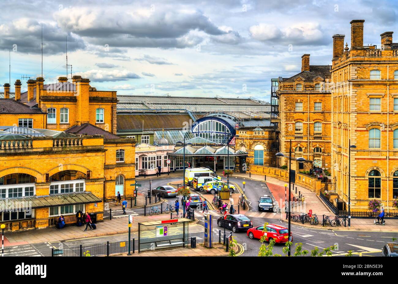Gare de York en Angleterre Banque D'Images