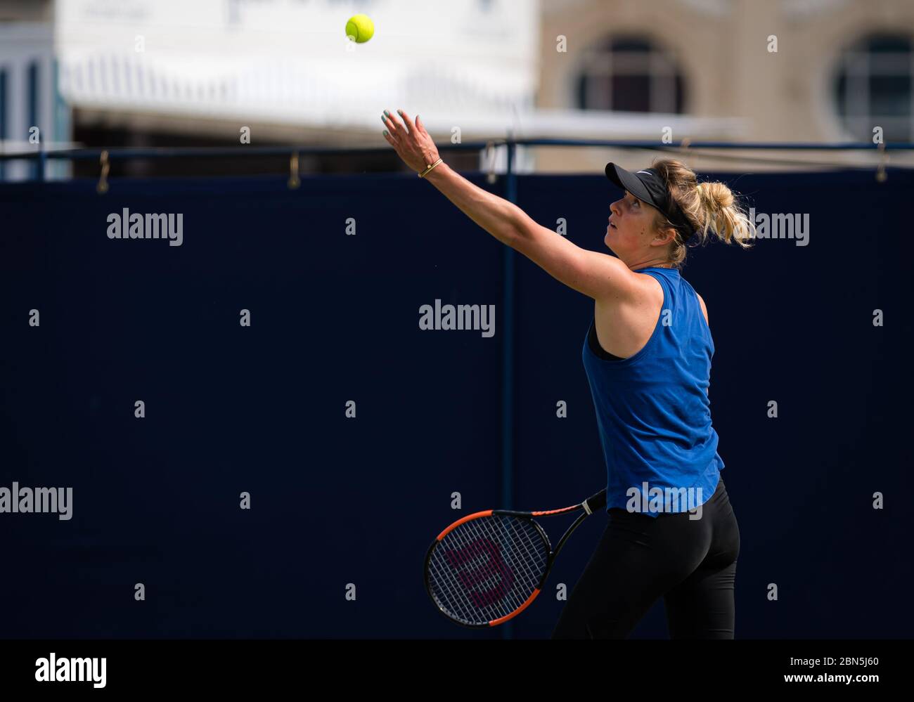 Elina Svitolina, de l'Ukraine, lors de la pratique du tournoi de tennis WTA Premier de nature Valley International en 2019 Banque D'Images