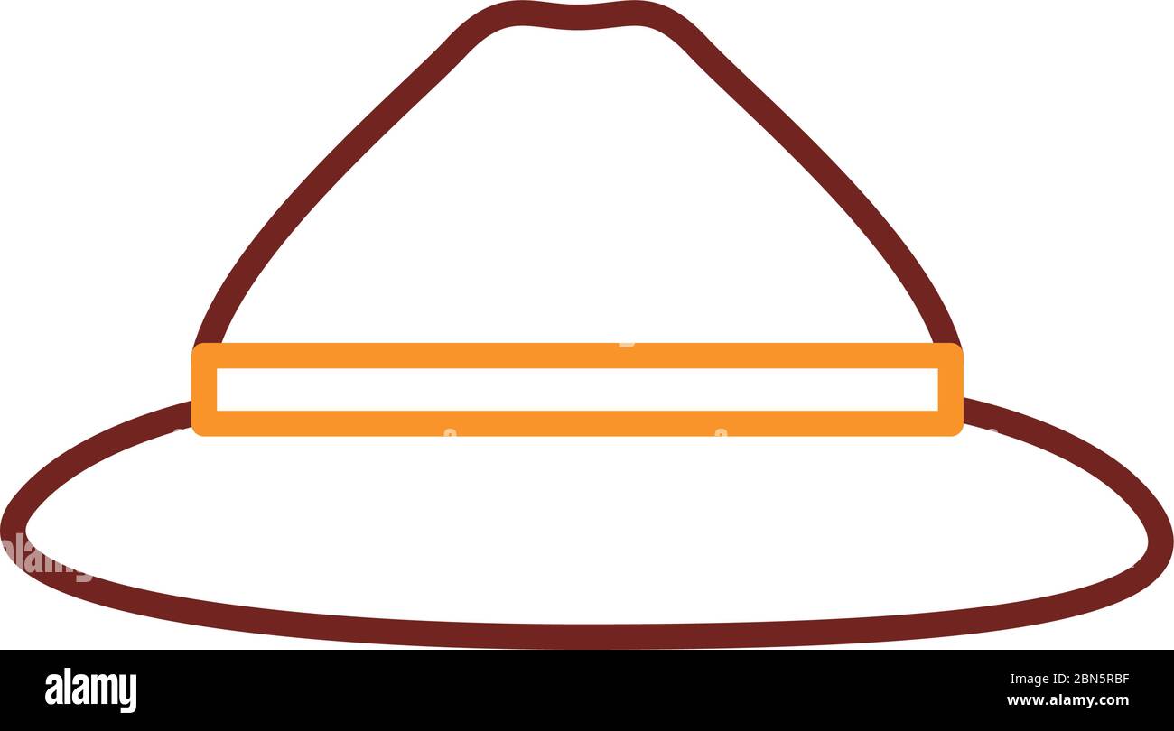 icône de style de la gamme d'accessoires pour chapeau canadien Illustration de Vecteur