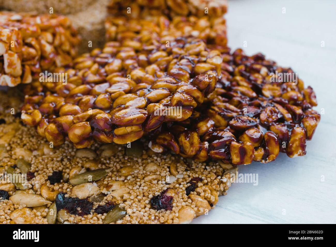 Palanqueta de bonbons mexicains traditionnels avec des arachides croquantes Banque D'Images