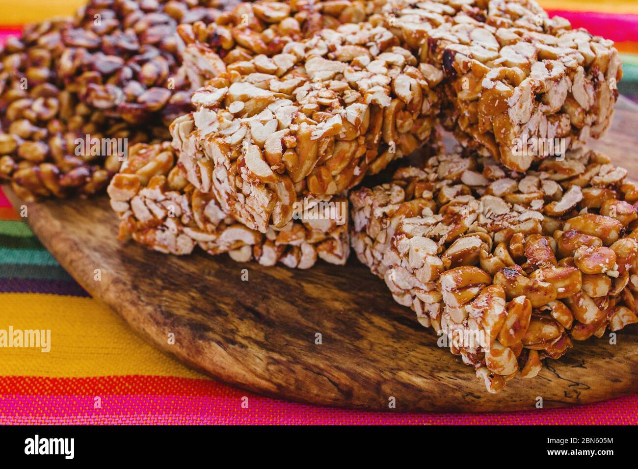 Palanqueta de bonbons mexicains traditionnels avec des arachides croquantes Banque D'Images