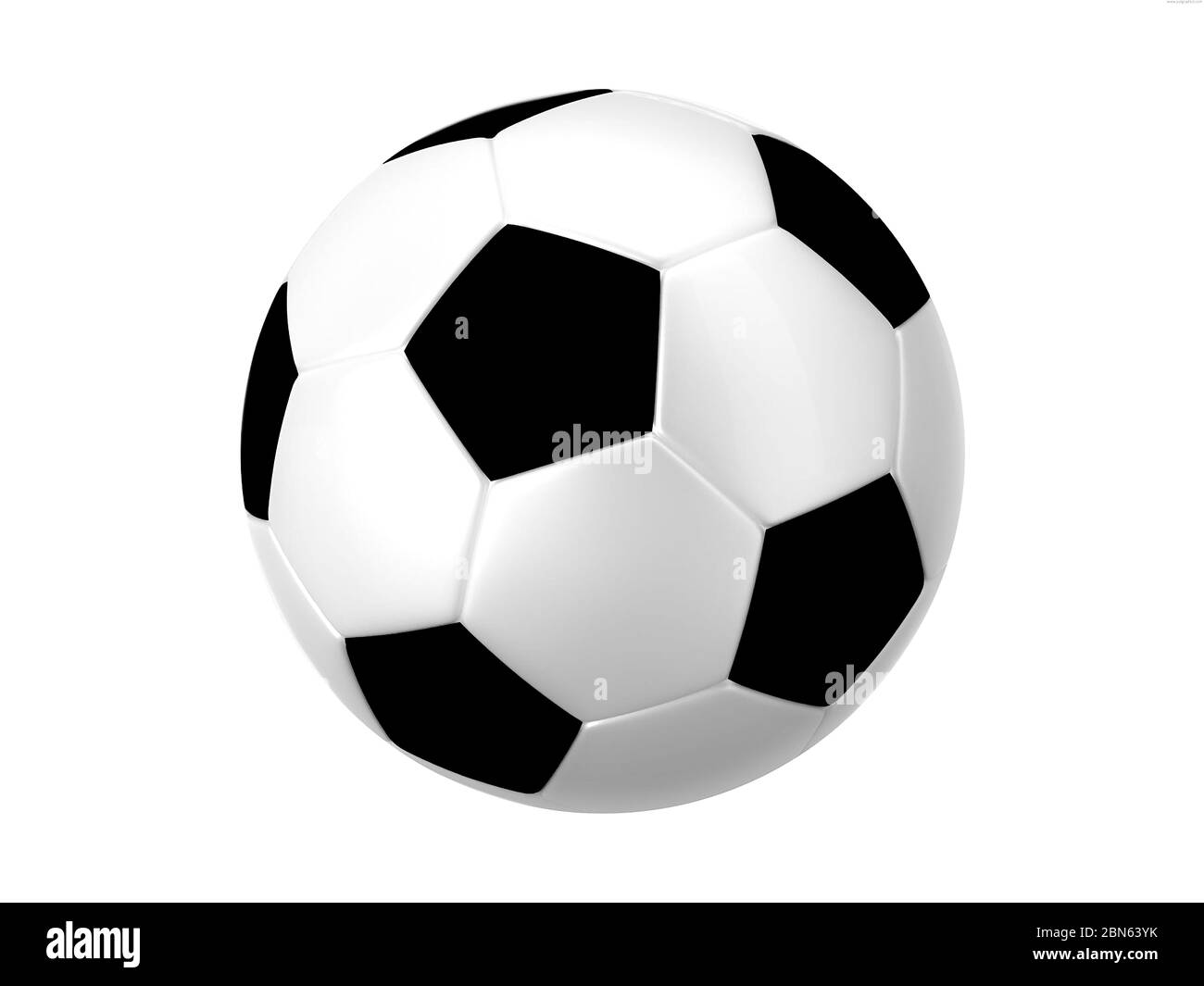 silhouette de ballon de football sur fond blanc Photo Stock - Alamy