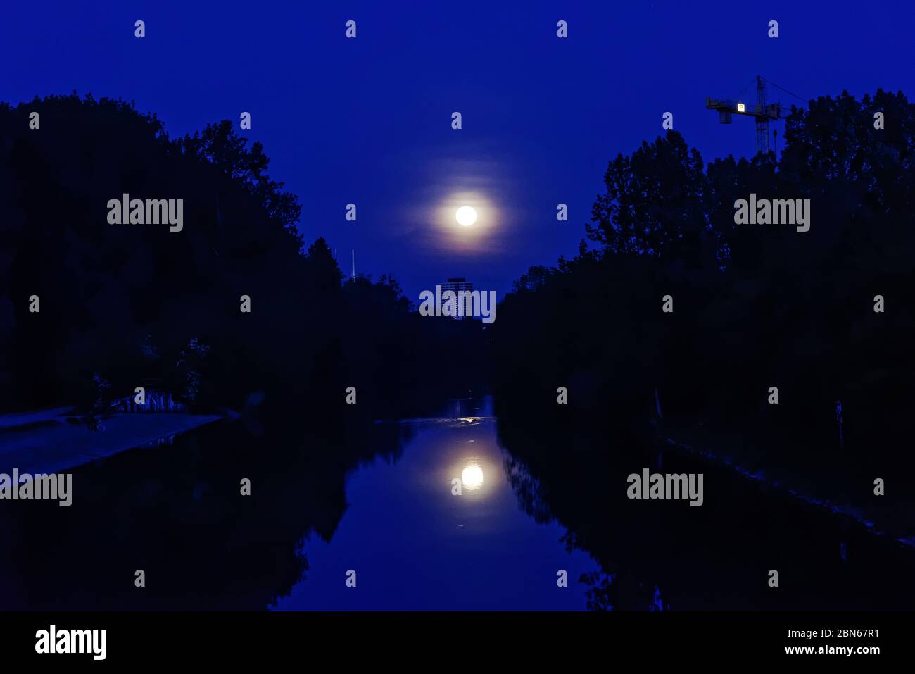 Moon Light.Hannover continental Banque D'Images