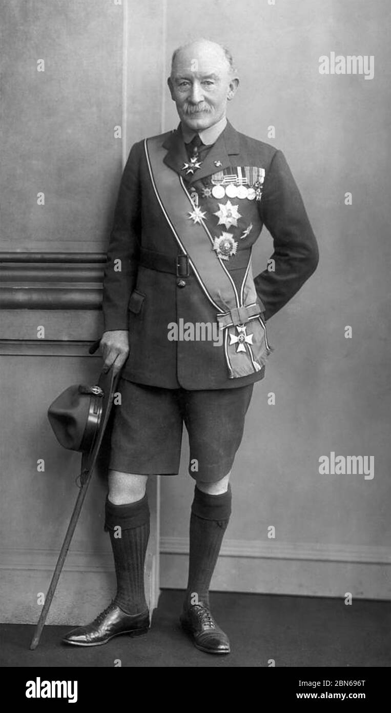 ROBERT BADEN-POWELL (1857-1941) Officier de l'Armée britannique et fondateur du mouvement Scout. Banque D'Images