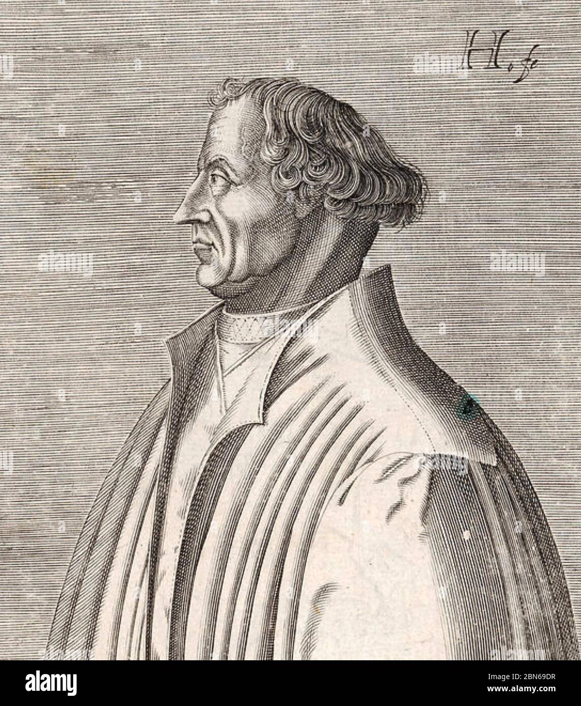 MARTIN BUCER (1491-1551) réformateur protestant allemand et ami de Martin Luther. Banque D'Images