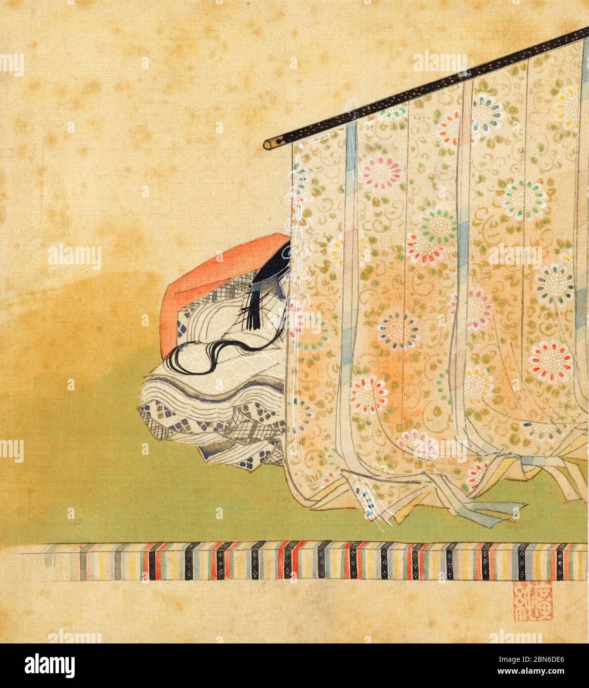 Japon: La princesse Kishi (929-985, aussi Yoshiko ou Saigū no Nyōgo) était un poète japonais de la période du Moyen-Héien. 'Portraits et Poèmes de The Thirt Banque D'Images