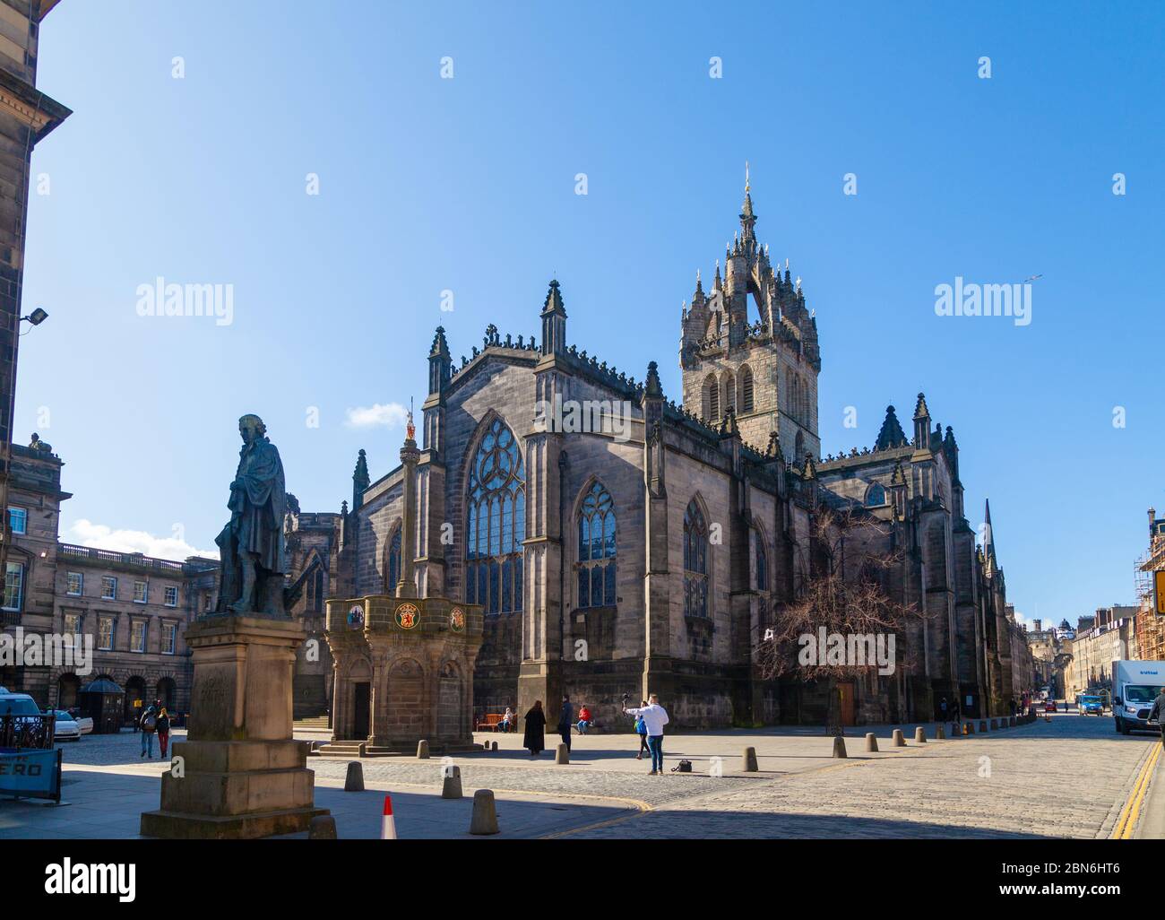 Cathédrale St Giles sur le Royal Mile Édimbourg. Banque D'Images