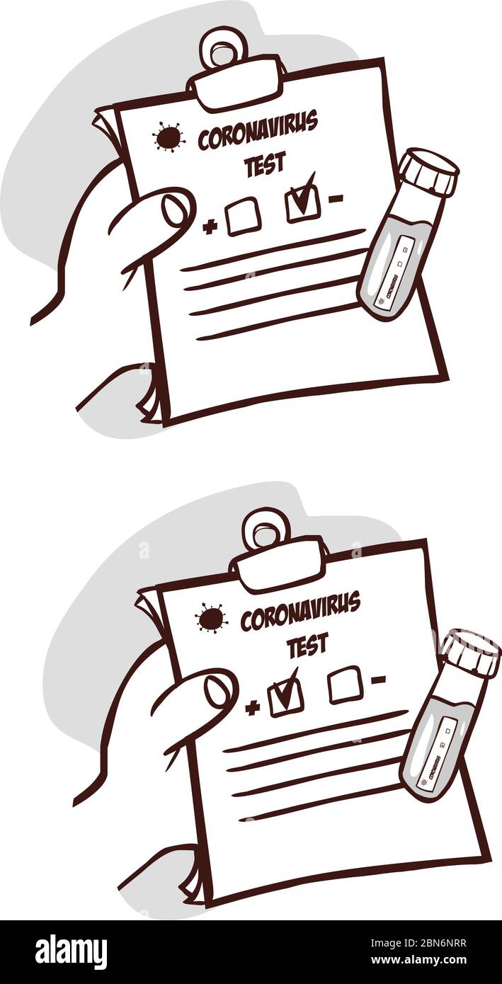 Illustration du stock de test du coronavirus 2019-nCoV Illustration de Vecteur