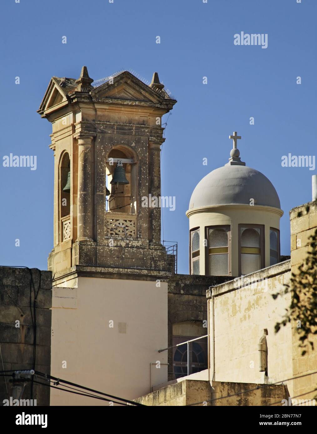 Église de l'évêque de Victoria. Île de Gozo. Malte Banque D'Images Église de l'évêque de Victoria. Île de Gozo. Malte Banque D'Images
