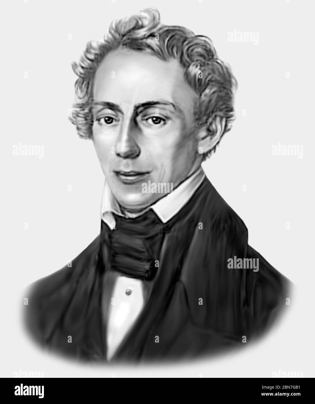 Christian Dopple 1803-1853 mathématicien autrichien physicien Banque D'Images