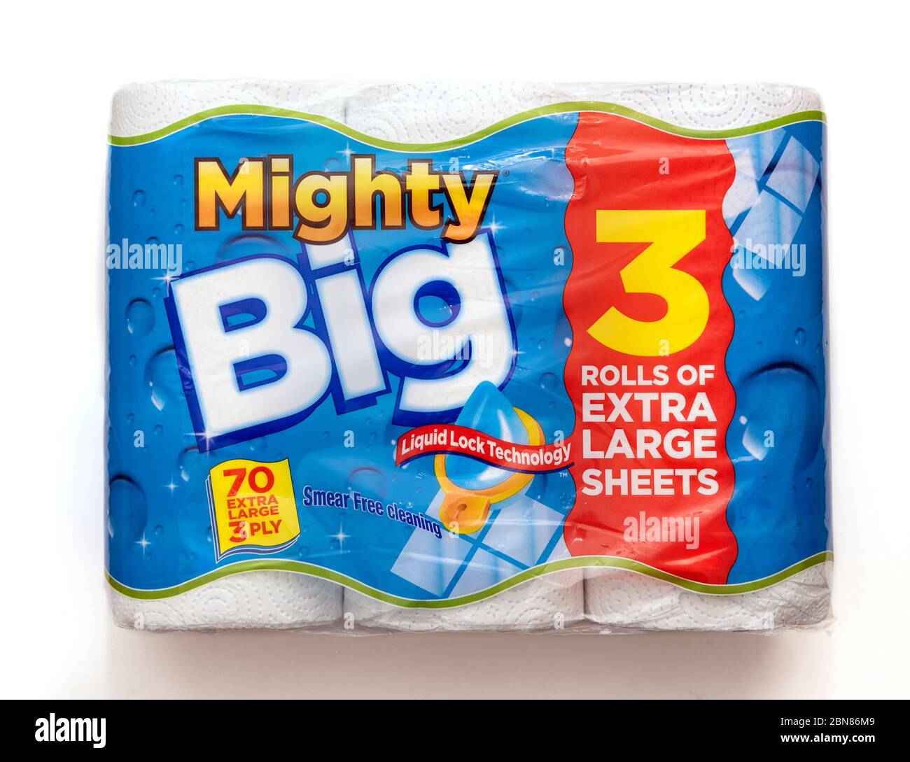 Peut-être grand, serviettes de cuisine, paquet de 3, draps très grands, technologie de verrouillage liquide Banque D'Images