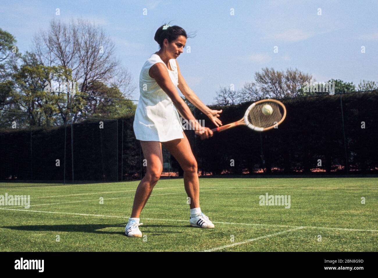 Virginia Wade joueur de tennis Grand Chelem vainqueur en 1972 Banque D'Images