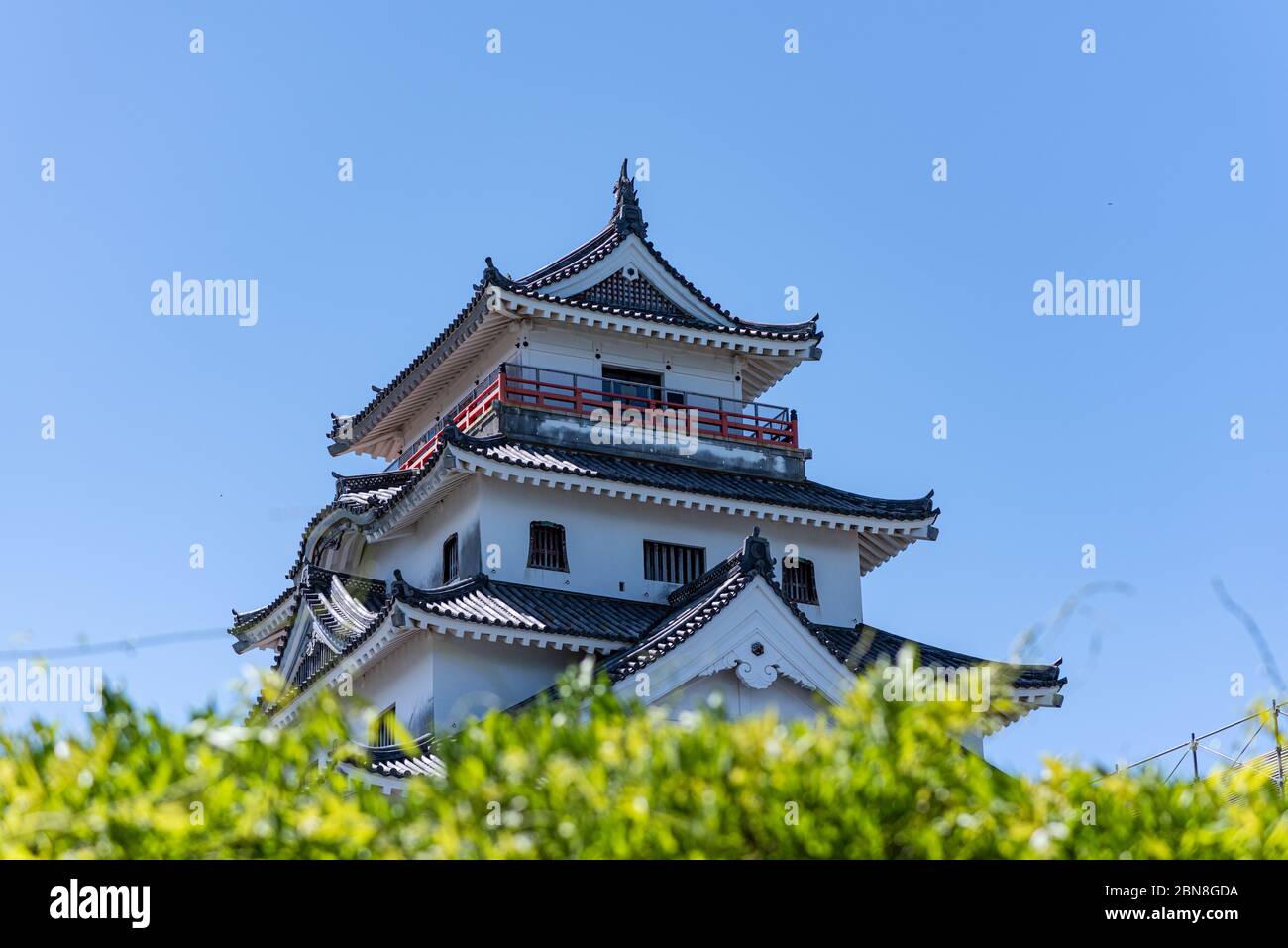 Château de Caratsu dans la préfecture de Saga, Kyushu, Japon Banque D'Images