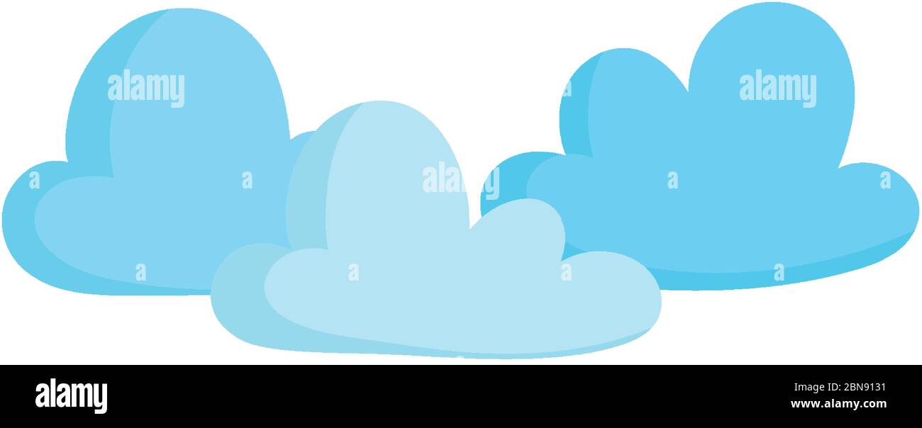 météo climat nuages icône isolée conception illustration vectorielle Illustration de Vecteur